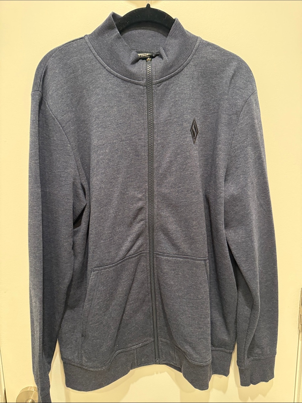 Skechers Men's Full-Zip Heather Navy Sweater Jacket